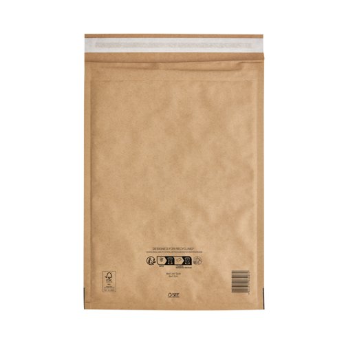 Sealed Air Bubble Lined Postal Bag Gold 240x330mm MLG G4 (Pack of 50) 103027406