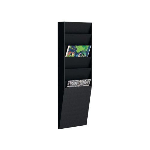 Fast Paper 6 Compartment Document Control Panel A4 Black FV1601