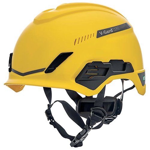 MSA V-Gard H1 Tri-Vented Safety Helmet Yellow MSA10194787