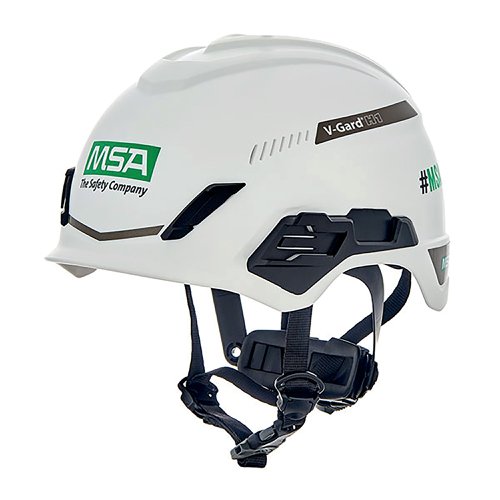 MSA16065 MSA V-Gard H1 Tri-Vented Safety Helmet White