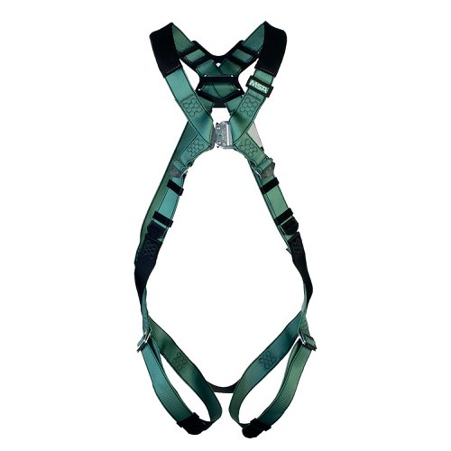 MSA V-Form Full Body Back D-Ring Qwik-Fit Safety Harness Green XS MSA10205846