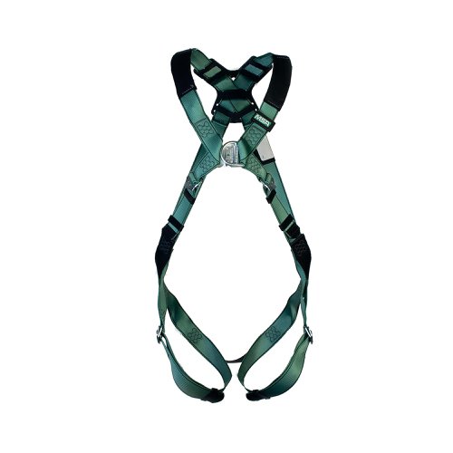 MSA V-Form Full Body Back Chest D-Ring Qwik-Fit Safety Harness Green XS MSA10205849