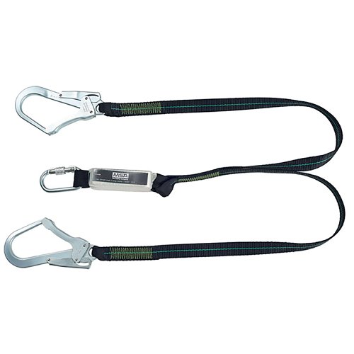 MSA 1.5m Webbing Twin Leg Lanyard Chrome MSA10185612