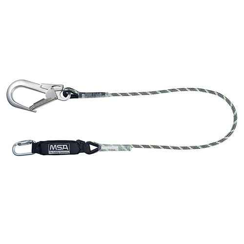 MSA 1.8m Kernmantel Energy Absorbing Lanyard Chrome MSA10185614