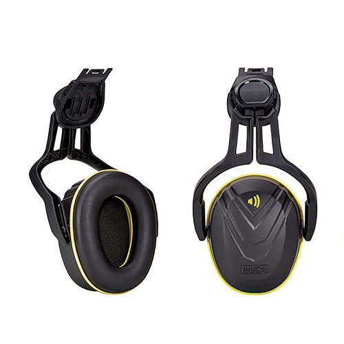 MSA V-Gard Helmet Mounted Ear Defender Medium Yellow MSA10190357