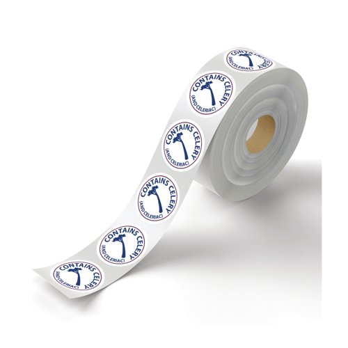 MyCafe Food Label Contains Celery Removable Pack of 1000 MYC10617