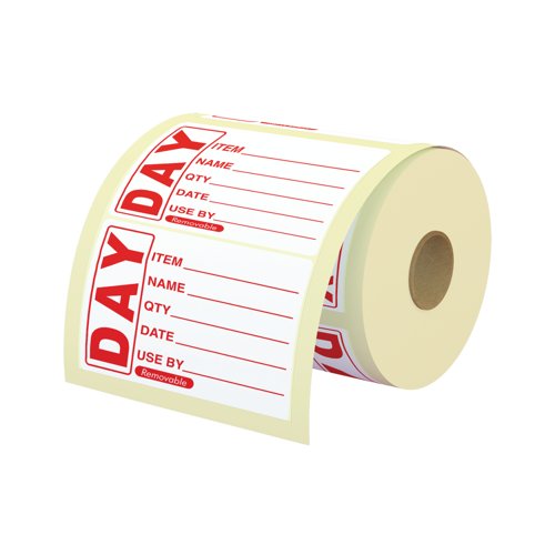 MyCafe Food Label Use By 25x25mm Removable (Pack of 1000) MYC10627