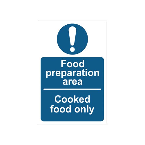 MyCafe Food Prep Area Cooked Food Self Adhesive Vnl 100x150 MYC10671