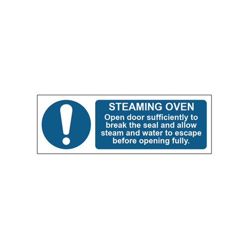 MyCafe Steaming Oven Sign 1.2mm PP 300x100 MYC10685