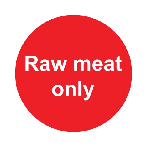 MyCafe Raw Meat Sign Self Adhesive Vnl 100x100 MYC10706