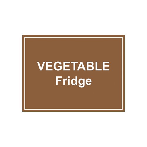 MyCafe Vegetable Fridge Sign Self Adhesive Vnl 150x200 MYC10712