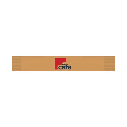 These MyCafe sugar sticks provide you with an easy way to sweeten your drinks with a single contained portion. The sugar dissolves quickly to provide a sweet and even taste throughout your drink. This pack contains 1000 brown sugar sticks, ideal for shared kitchens.