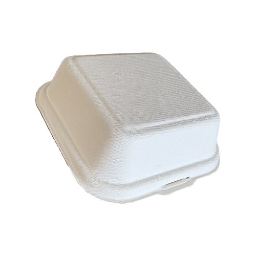 MyCafe Bagasse Burger Box 6x6 Inch Pack of 500 MYC10940