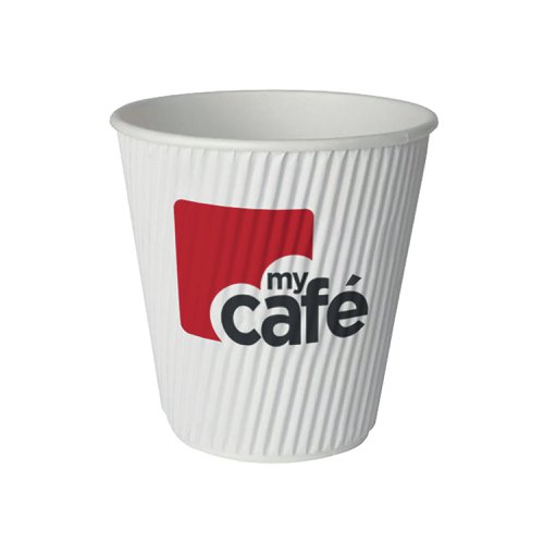 Mycafe 12oz Ripple Wall Hot Cups (Pack of 500) HVRWPA12V