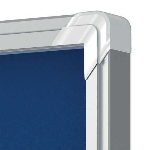 Felt lockable notice board with a hinged glass door and side lock. Complete with a modern stylish aluminum trim and fixed with a through corner wall mounting. Excellent felt notice board surface to securely pin and display your notices. Size: 9xA4 sheets.