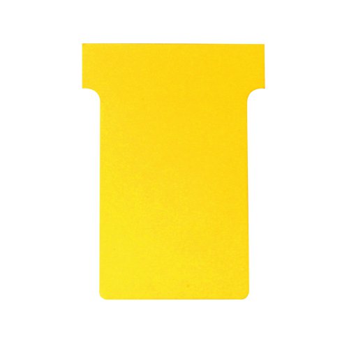 Nobo T-Card Size 2 48 x 85mm Yellow (100 Pack) 2002004