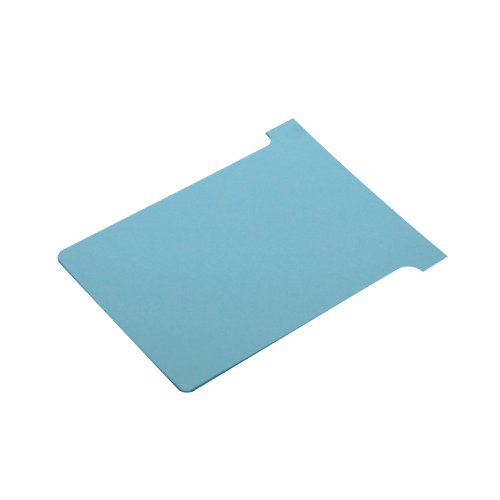 Nobo T-Card Size 3 80 x 120mm Light Blue (100 Pack) 2003006 T-Card Planning System NB38919