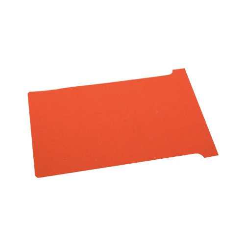 Nobo T-Card Size 4 112 x 180mm Red (100 Pack) 2004003