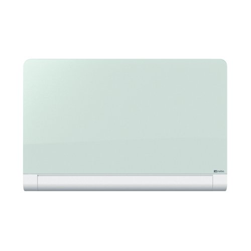 Nobo Impression Pro Glass Magnetic Whiteboard Concealed Pen Tray 1900x1000mm White 1905193