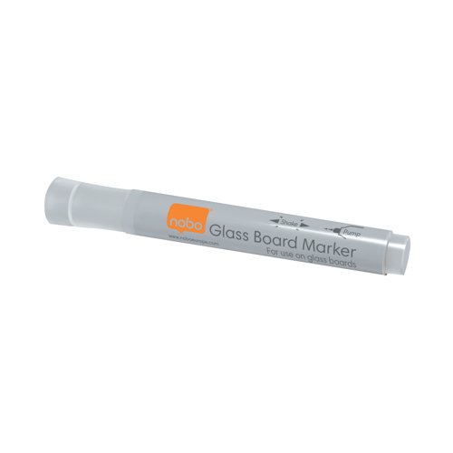 Nobo Glass Whiteboard Marker White (4 Pack) 1905323 | ACCO Brands