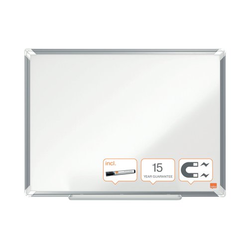 Nobo Premium Plus Steel Magnetic Whiteboard 600 x 450mm 1915154