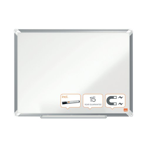 Nobo Premium Plus Steel Magnetic Whiteboard 1800 x 1200mm 1915161