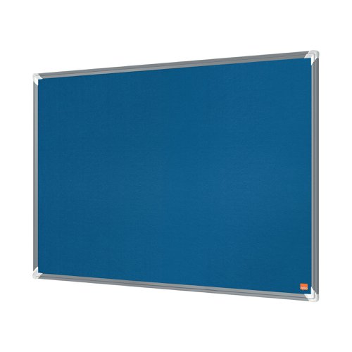 Nobo Premium Plus Felt Notice Board 600 x 450mm Blue 1915187