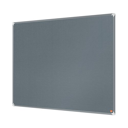 Nobo Premium Plus Felt Notice Board 900 x 600mm Grey 1915195