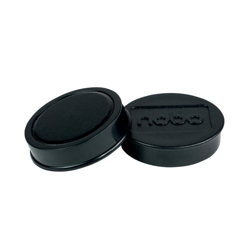 Nobo Whiteboard Magnets 38mm Black (Pack of 10) 1915312