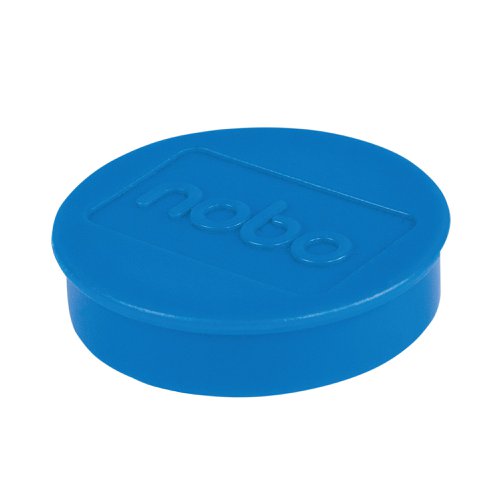 Nobo Whiteboard Magnets 38mm Blue (Pack of 10) 1915313