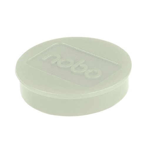 Nobo Whiteboard Magnets 38mm White (10 Pack) 1915315