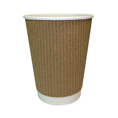 Cup 8oz Kraft Ripple (Pack of 500) NU903001