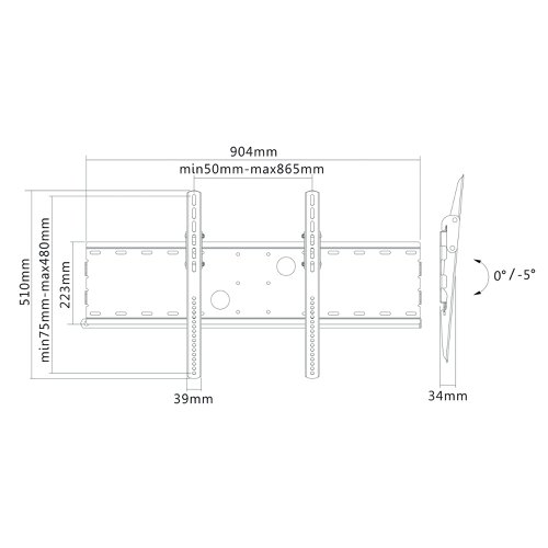 Neomounts By Newstar TV Wall Mount Plasma-W100