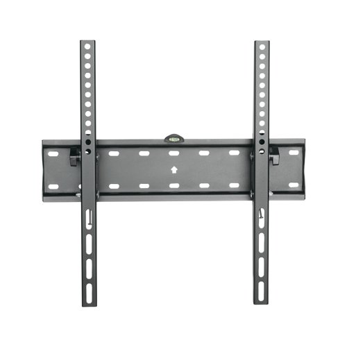 This wall mount is easy to install with an integrated bubble spirit level for precision. Supporting the weight of up to 40kg, this tilting wall mount is compatible with flat televisions from 32 up to 55 inches. Supplied in black.