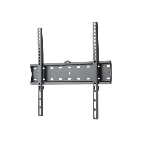 This wall mount is easy to install with an integrated bubble spirit level for precision. Supporting the weight of up to 40kg, this fixed wall mount is compatible with flat televisions from 32 up to 55 inches. Supplied in black.