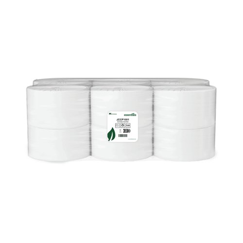 Centrefeed Toilet Roll 2-Ply 270 Sheets Per Roll 100m (Pack of 12) JCCF1001DS