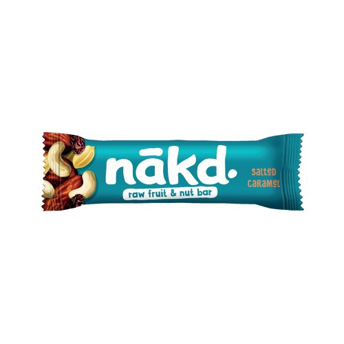 Nakd Salted Caramel bars have been created with a touch of sea salt and just fruits and nuts. These vegan-friendly bars contain 100% natural ingredients and are free from both gluten and wheat.