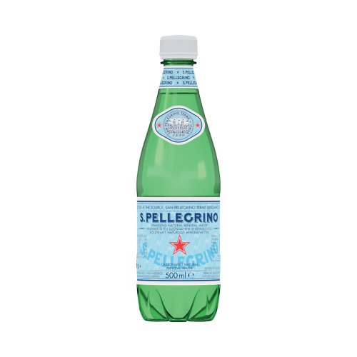 San Pellegrino Sparkling Mineral Water [PET] Bottle 500ml (Case of 12)