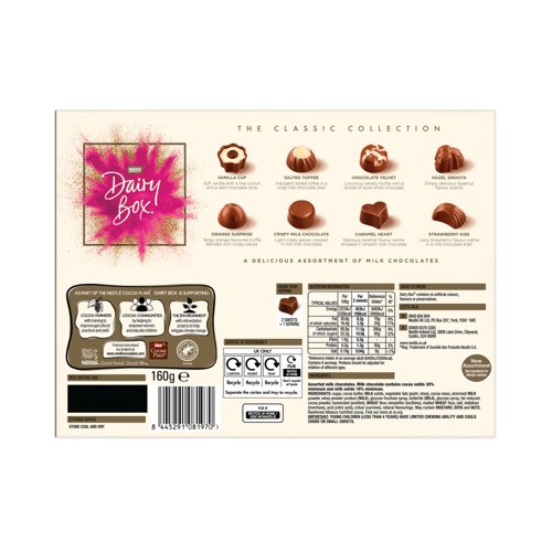 Nestle Dairy Box Milk Chocolate Box 160g 12576263EA