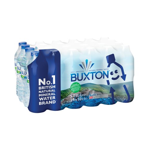 Buxton Still Mineral Water 50cl Plastic Bottles (Pack of 24) 12020200