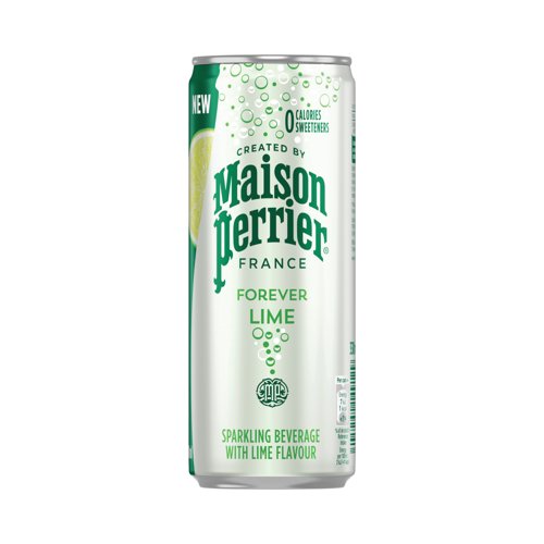Maison Perrier Forever Lime Sparkling Water (Pack of 24) 13144521