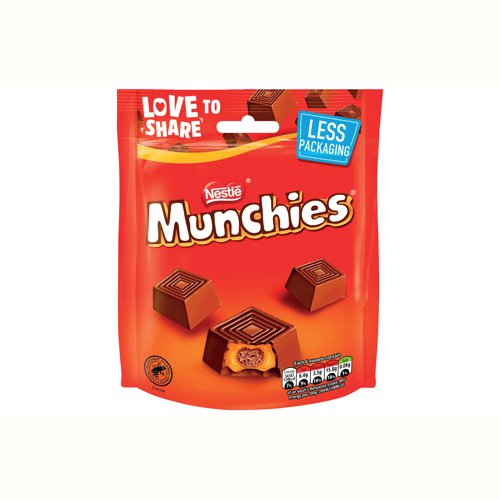 Nestle Munchies Milk Chocolate Caramel Sharing Bag 104g 12465769