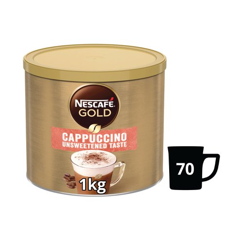 Nescafe Gold Cappuccino Unsweetend Taste Instant Coffee 1Kg 12405010