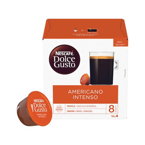 Nescafe Dolce Gusto Americano Intenso Coffee 132.8g (Pack of 48) 12528702