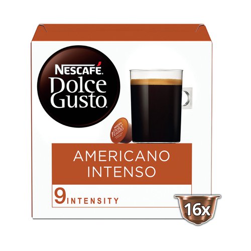 Nescafe Dolce Gusto Americano Intenso Coffee 132.8g (Pack of 48) 12528702