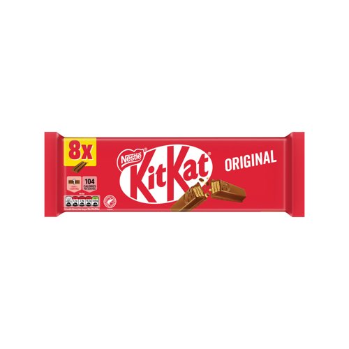 Nestle KitKat 2 Finger Milk Chocolate Bar Pack of 8 12602051