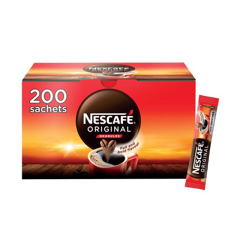 Nescafe Original Coffee One Cup Stick Sachet (Pack of 200) 12348358 NL72756