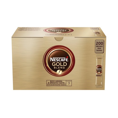 Nescafe Gold Blend One Cup Sticks Coffee Sachets (Pack of 200) 12340523 NL72757