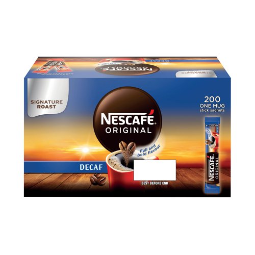 Nescafe Decaffeinated One Cup Sticks Coffee Sachets (Pack of 200) 12315595 NL72758