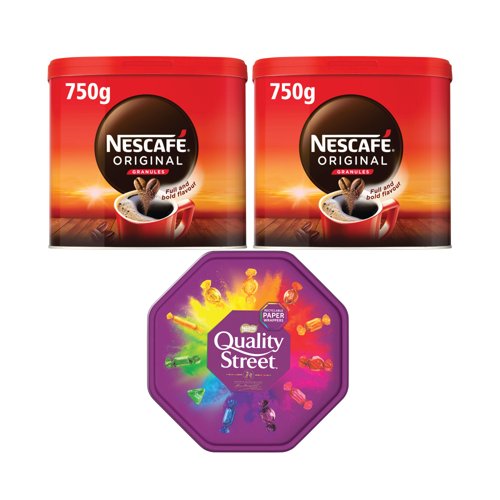 Nescafe Original Coffee 750g Tin Buy 2 Get FOC Quality Street 550g Tub
